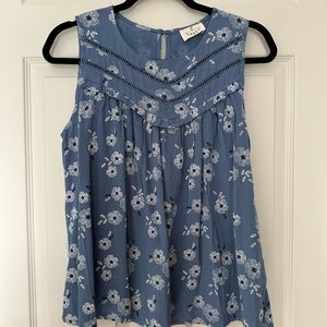 Floral Sleeveless Blouse